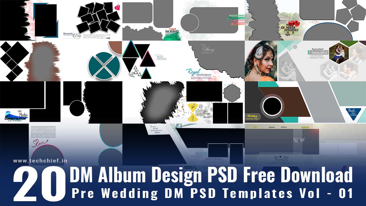 Wedding Album DM Design Free Download 2023