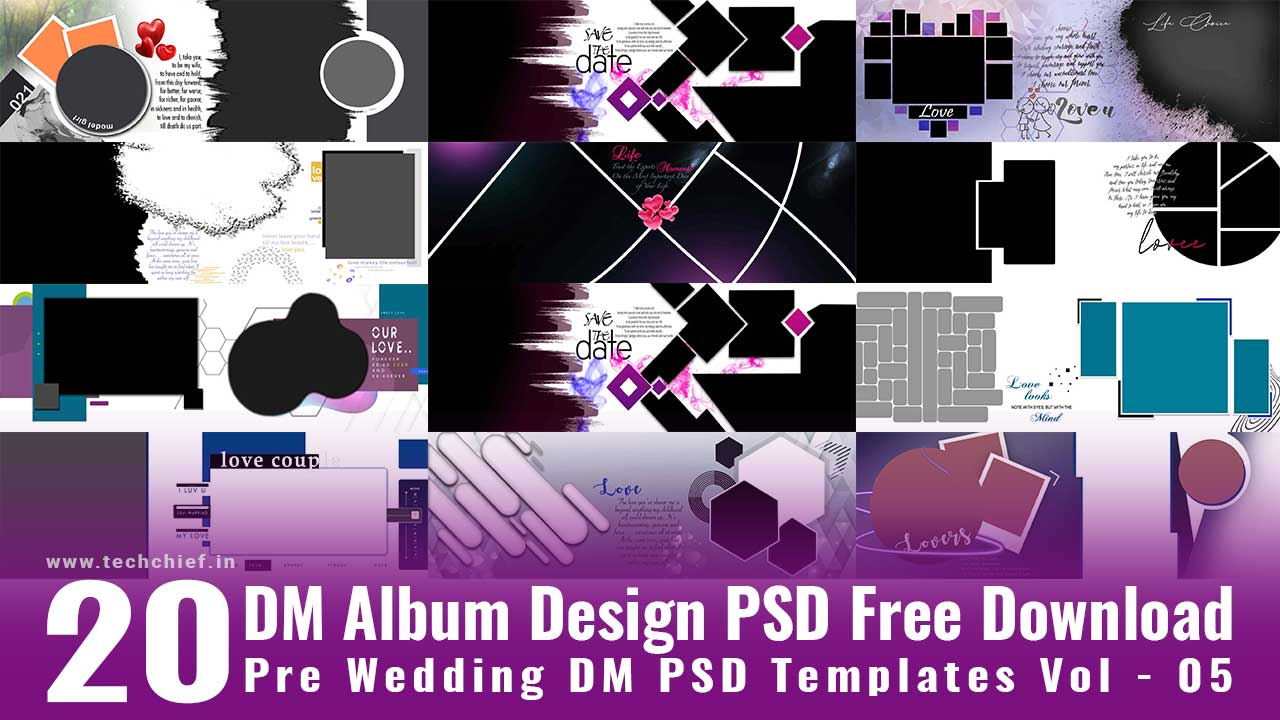 Latest 12X36 Pre Wedding Album Design PSD 2023